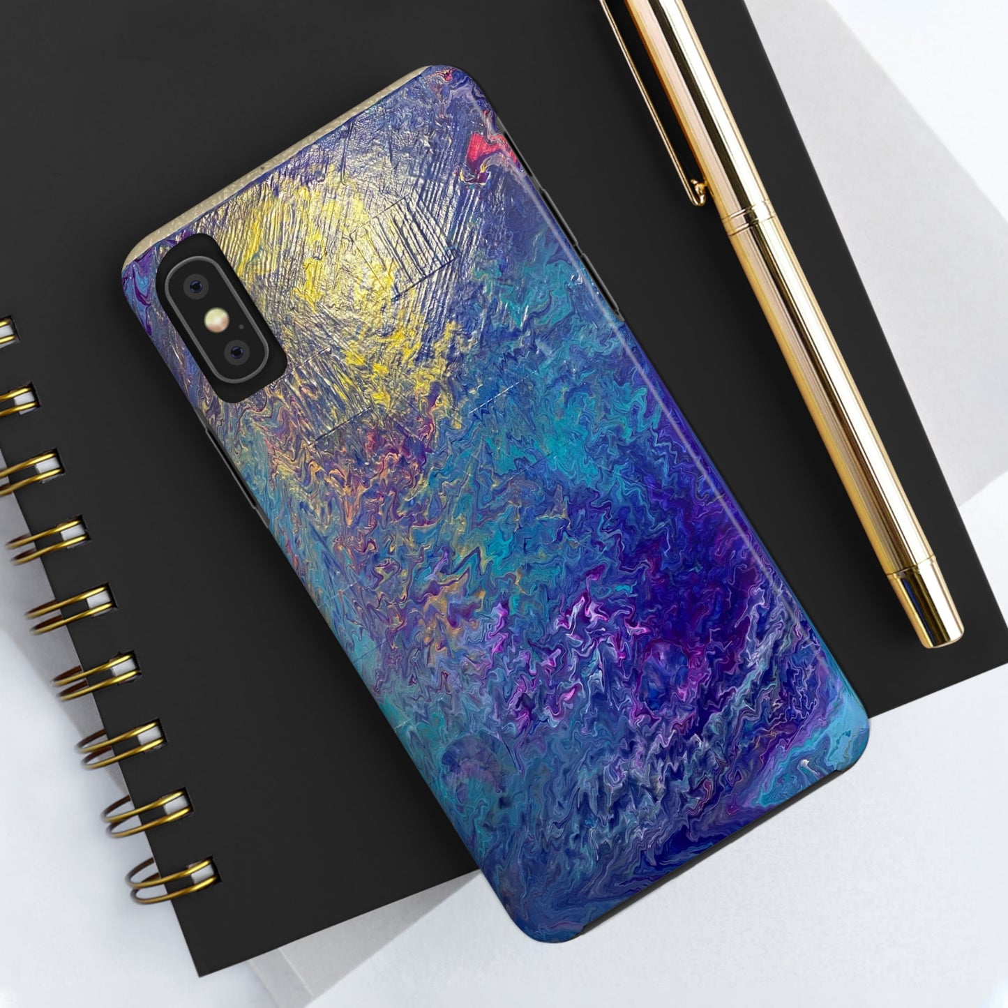 Tough Case-Mate iPhone Cases Ft. Abstract Blue Waterfall