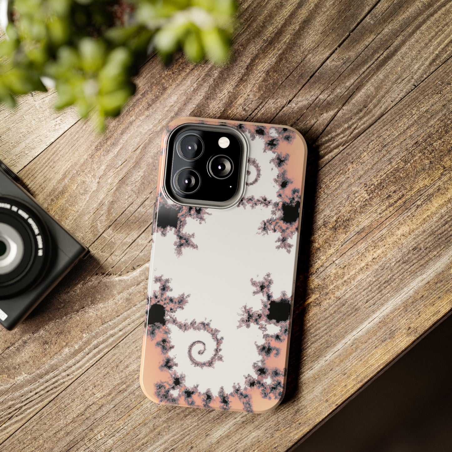 Tough Case-Mate iPhone Case Ft. Wood Fractal
