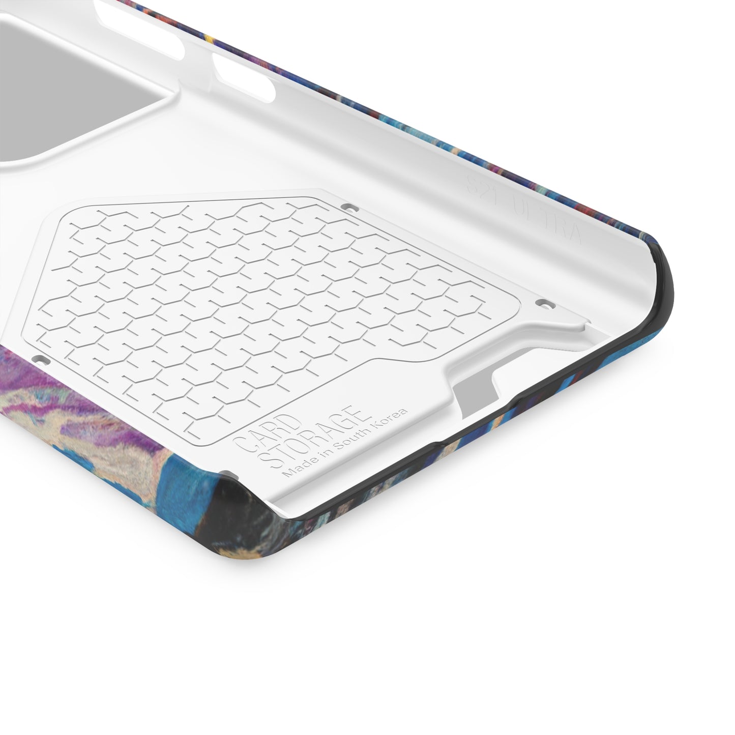 iPhone 13 and Samsung S21, S22 Cases with Card Holder Ft. Abstract Vortex