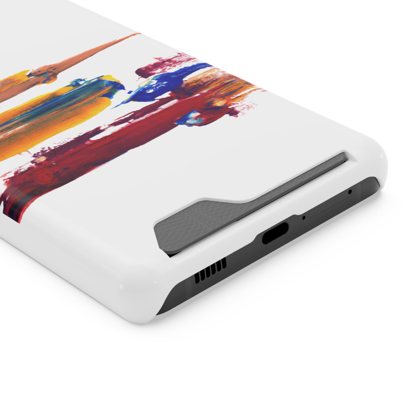 iPhone 13 and Samsung S21, S22 Cases with Card Holder Ft. Simple Strokes