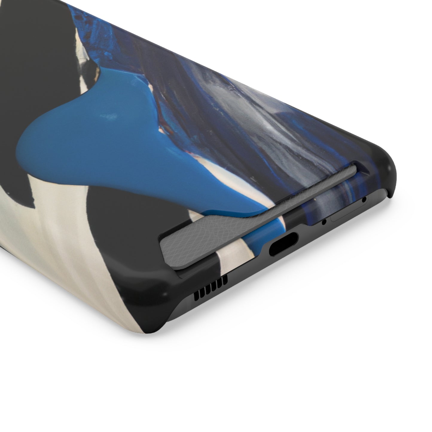 iPhone 13 and Samsung S21, S22 Cases with Card Holder Ft. Inked in Black