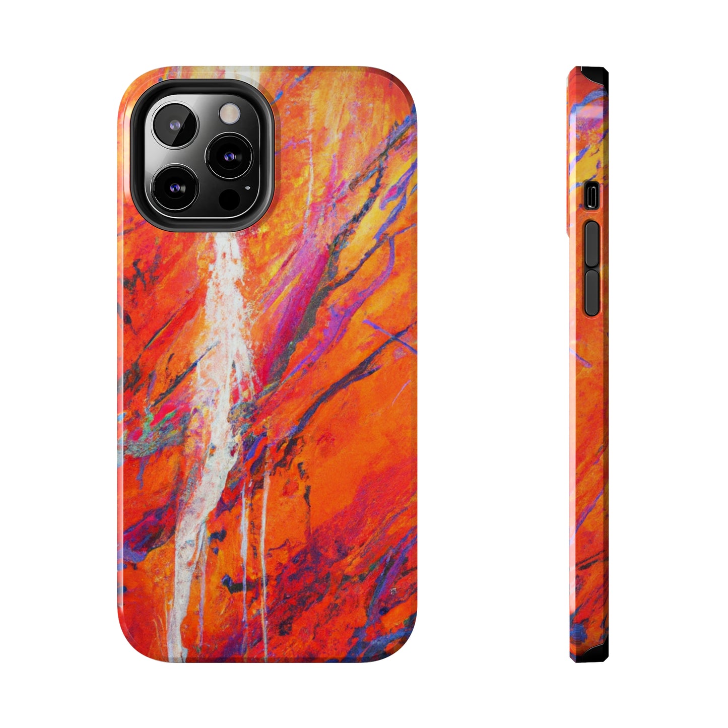 Tough Apple iPhone Cases Ft. Abstract Halloween Forest