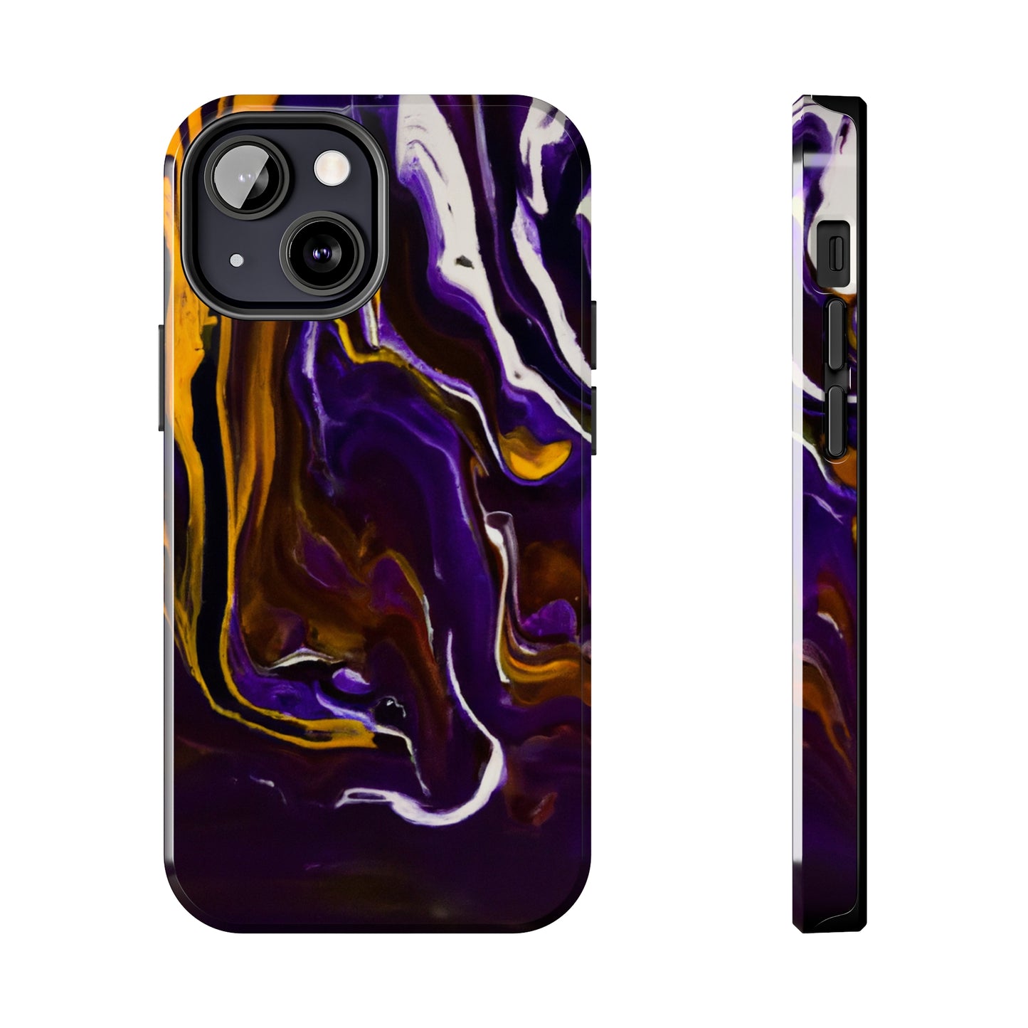 Tough Case-Mate iPhone Case Ft. Purple Tiger Stripes