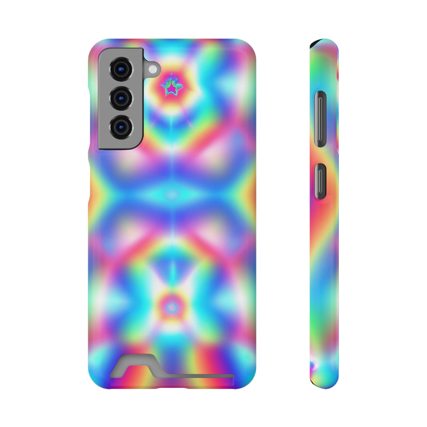 iPhone 13 and Samsung S21, S22 Cases with Card Holder Ft. Light Crystal