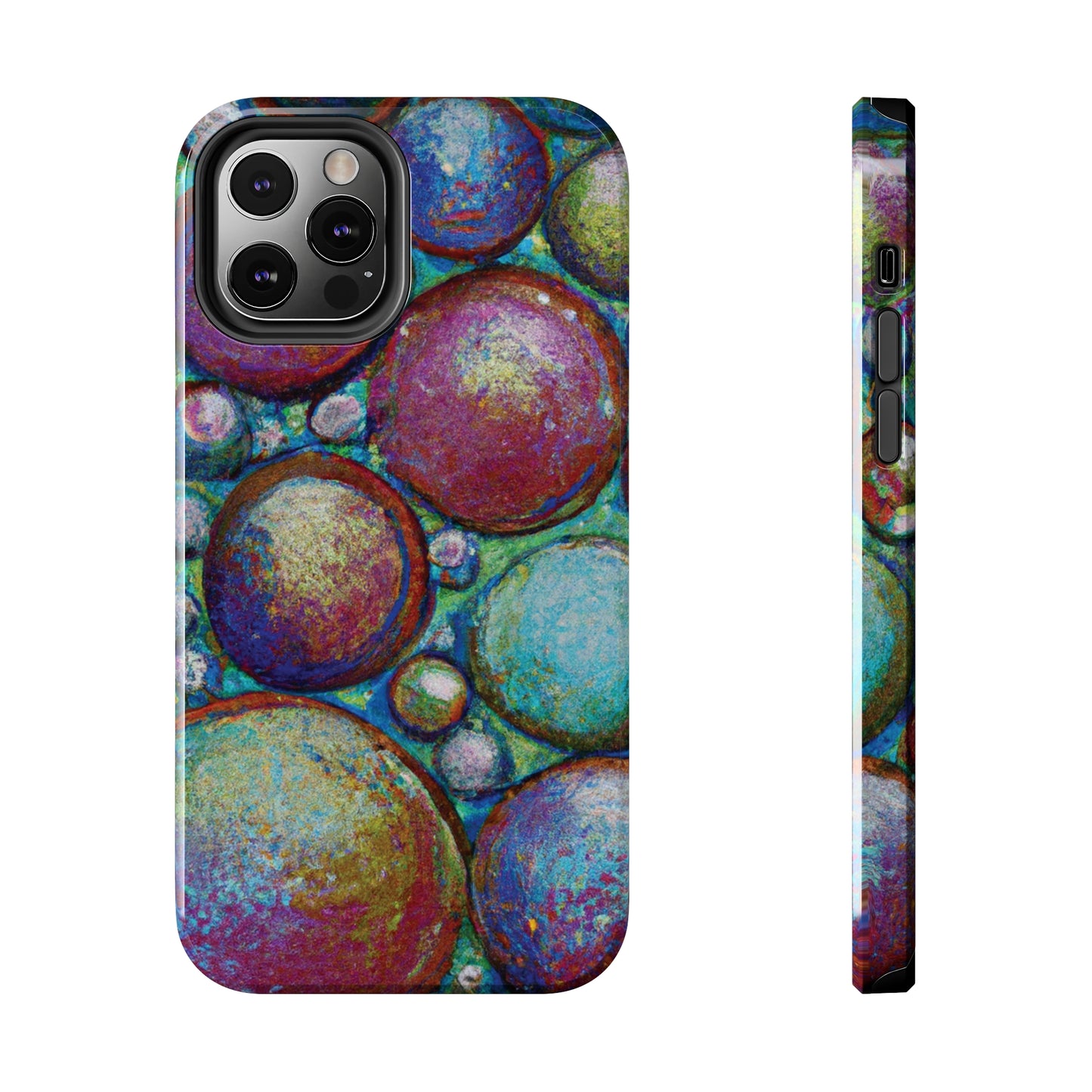 Tough Apple iPhone Cases Ft. Big Acrylic Bubbles