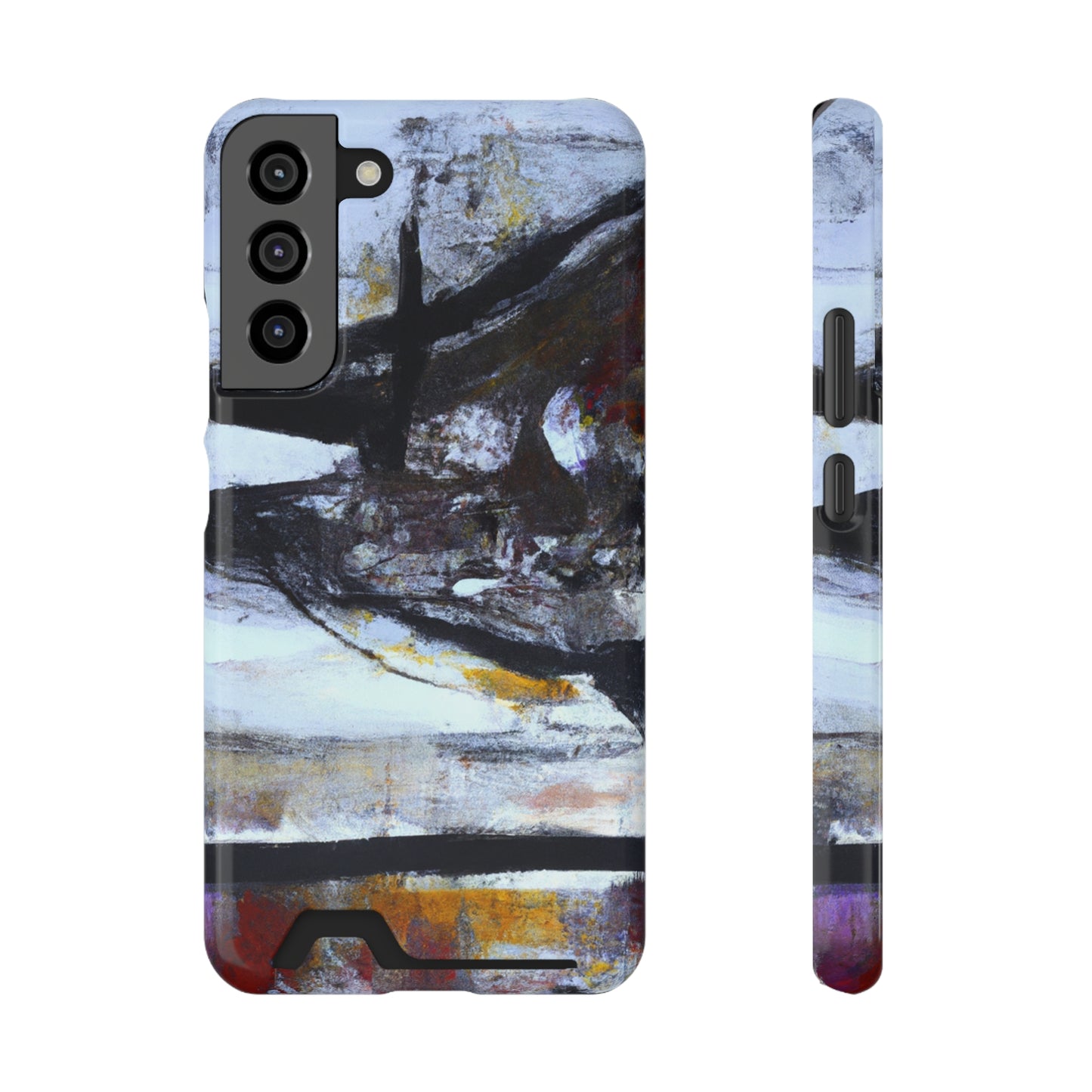 iPhone 13 and Samsung S21, S22 Cases with Card Holder Ft. Mirror Island