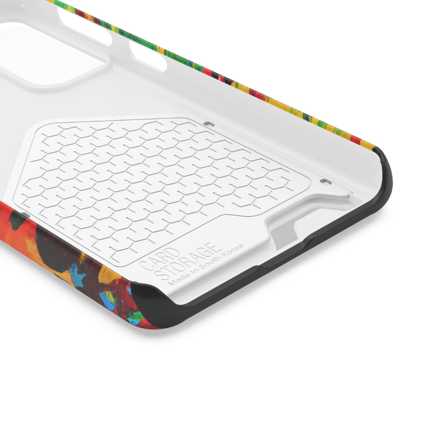 iPhone and Samsung Cases with Card Holder Ft. Abstract Tropical