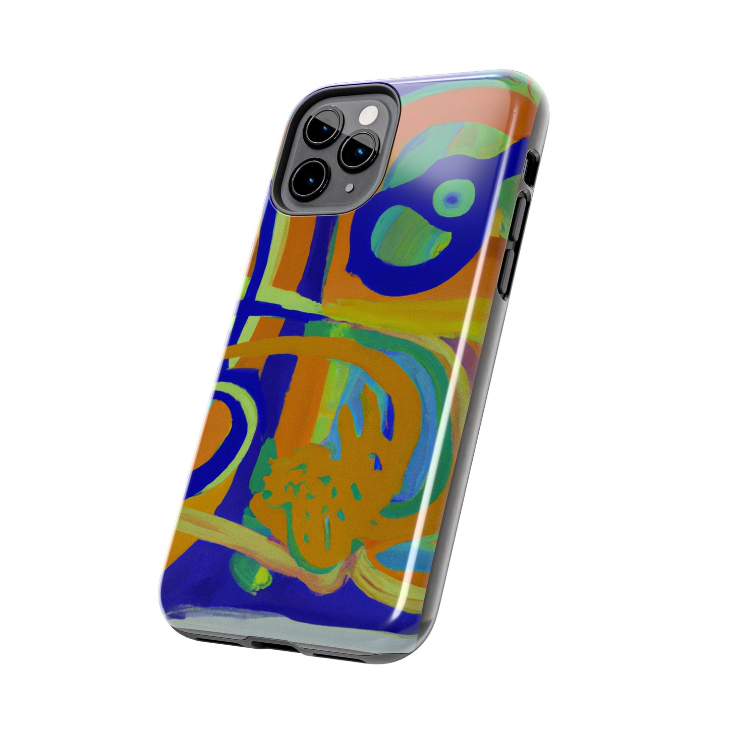Tough Case-Mate iPhone Case Ft. Blue Orange Curves