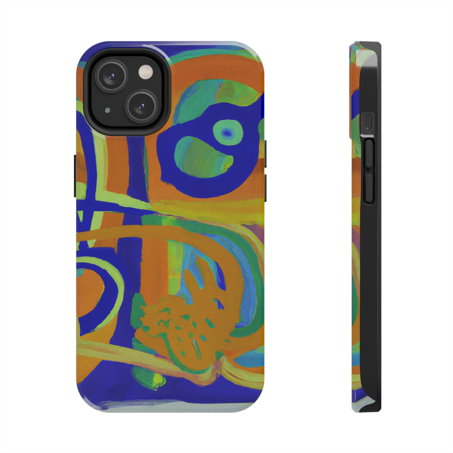 Tough Case-Mate iPhone Case Ft. Blue Orange Curves