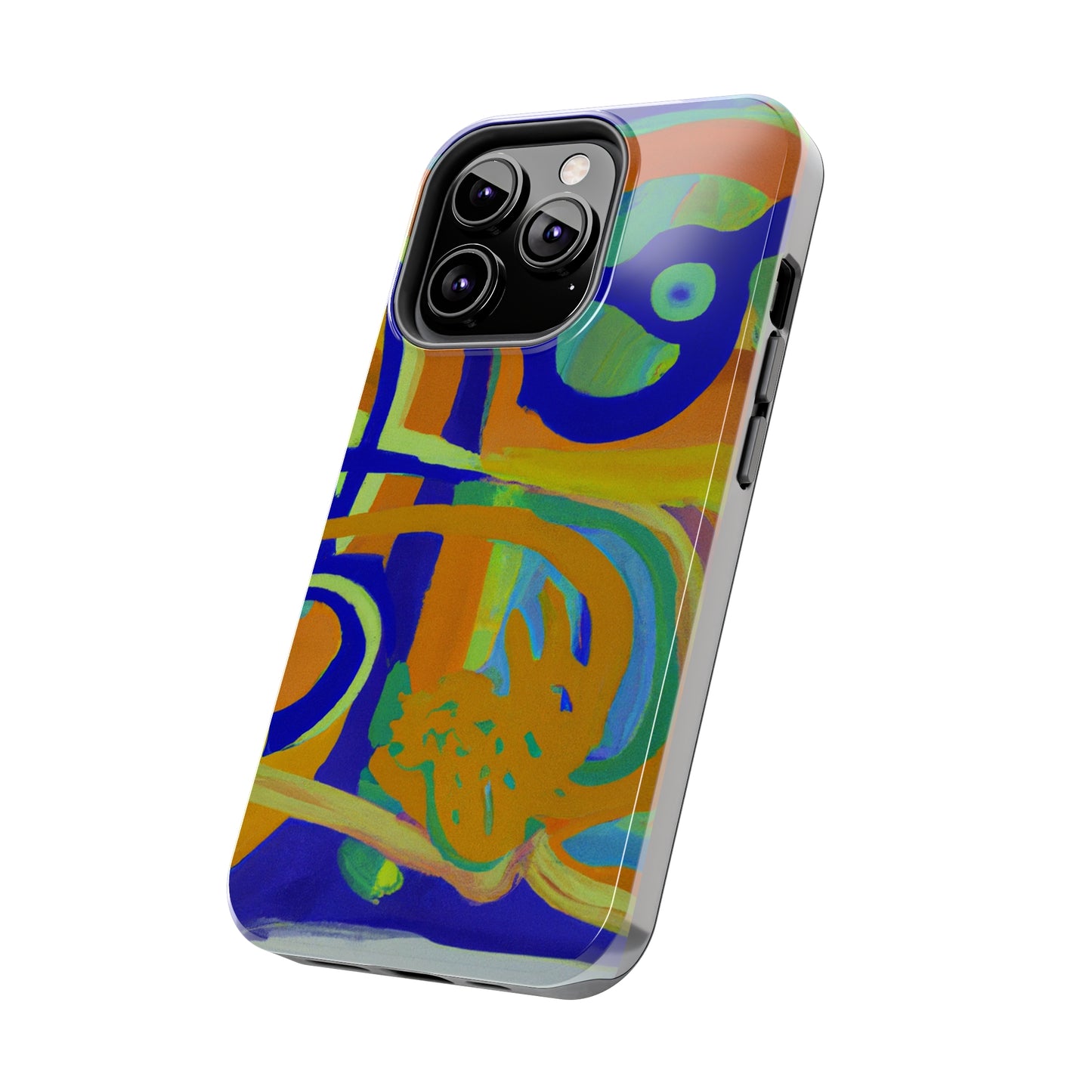 Tough Case-Mate iPhone Case Ft. Blue Orange Curves