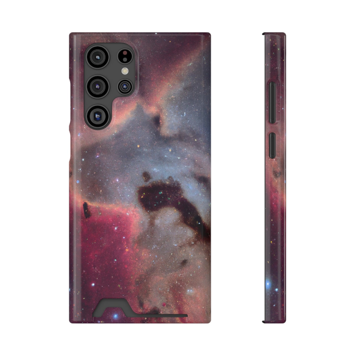 iPhone 13 and Samsung S21, S22 Cases with Card Holder Ft. Nebula