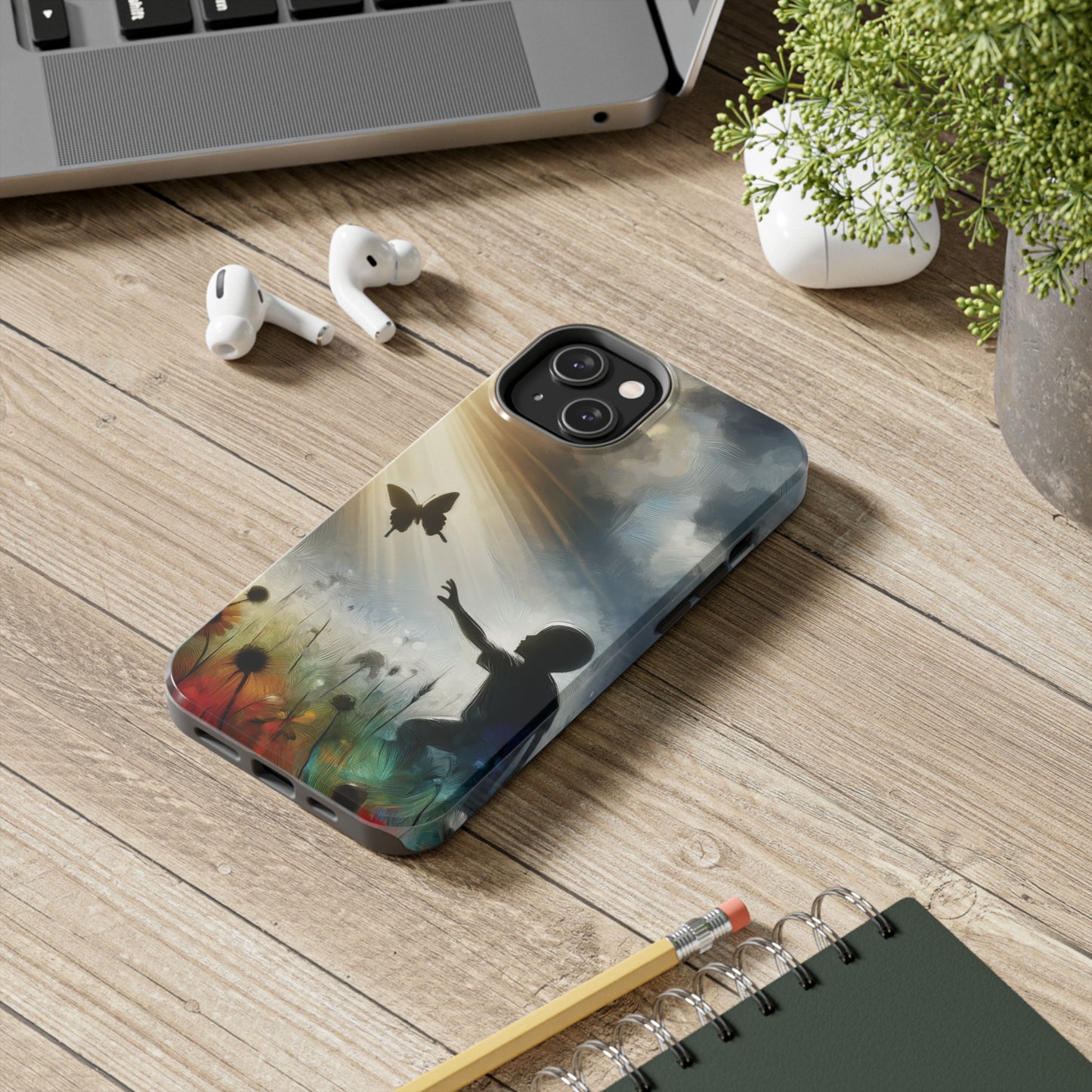 ToughDrop Apple iPhone Case Ft. Butterfly Shadow