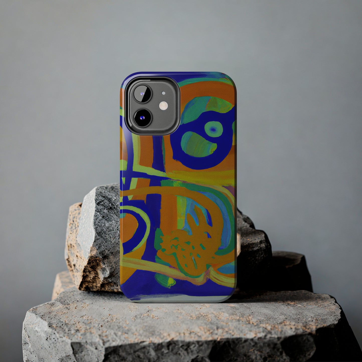 Tough Case-Mate iPhone Case Ft. Blue Orange Curves