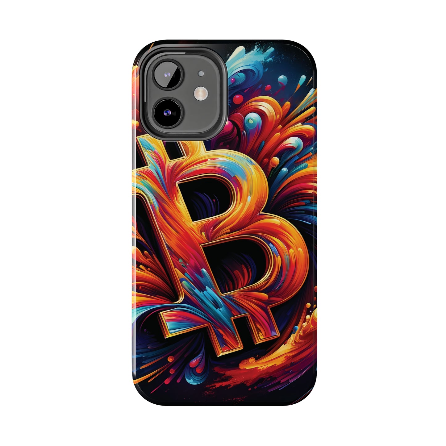 ToughDrop Apple iPhone Case Ft. Bitcoin Symbol Abstract