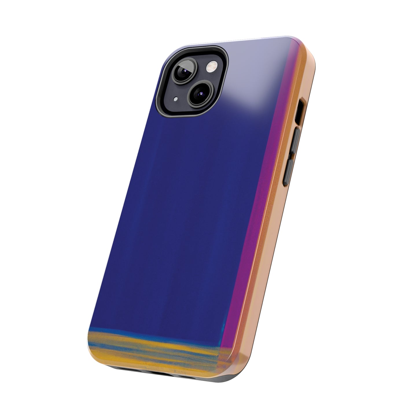 Strong Apple iPhone Case Ft. Minimal Framed Blue
