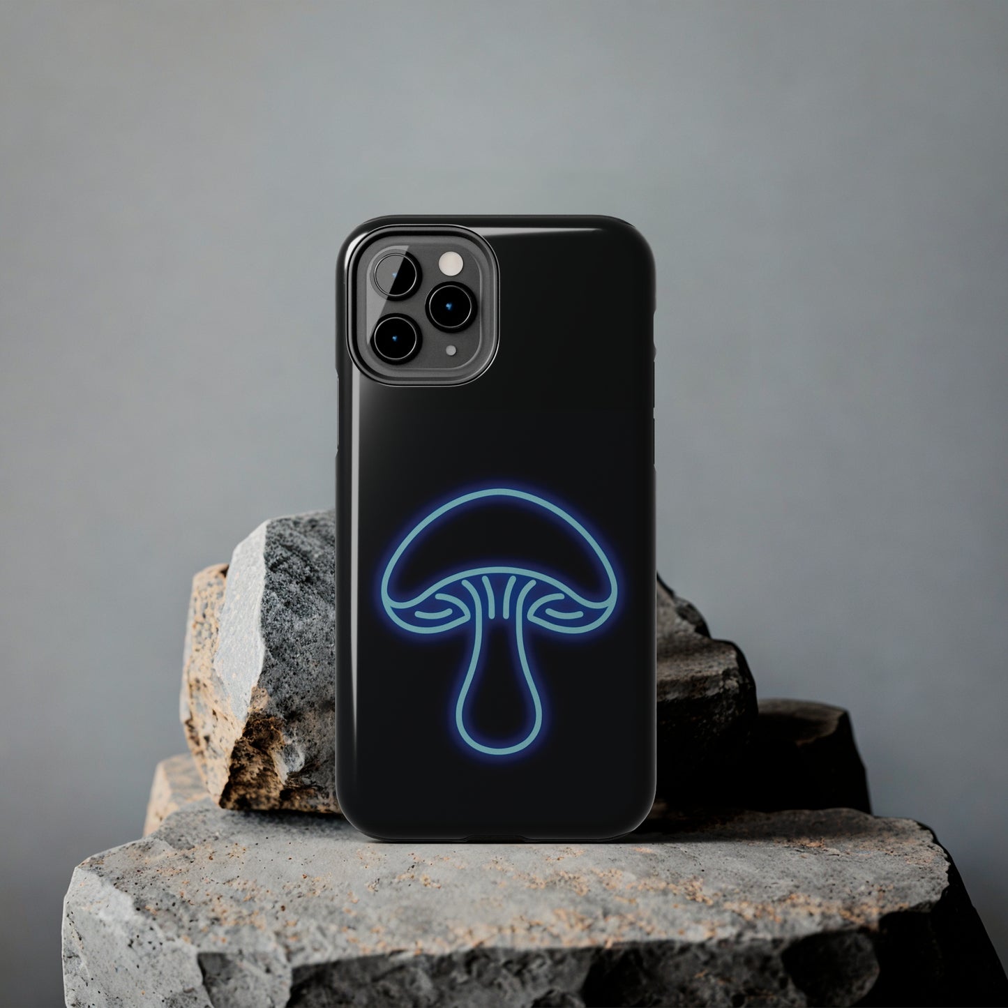 ToughDrop Apple iPhone Case Ft. Neon Blue Shroom