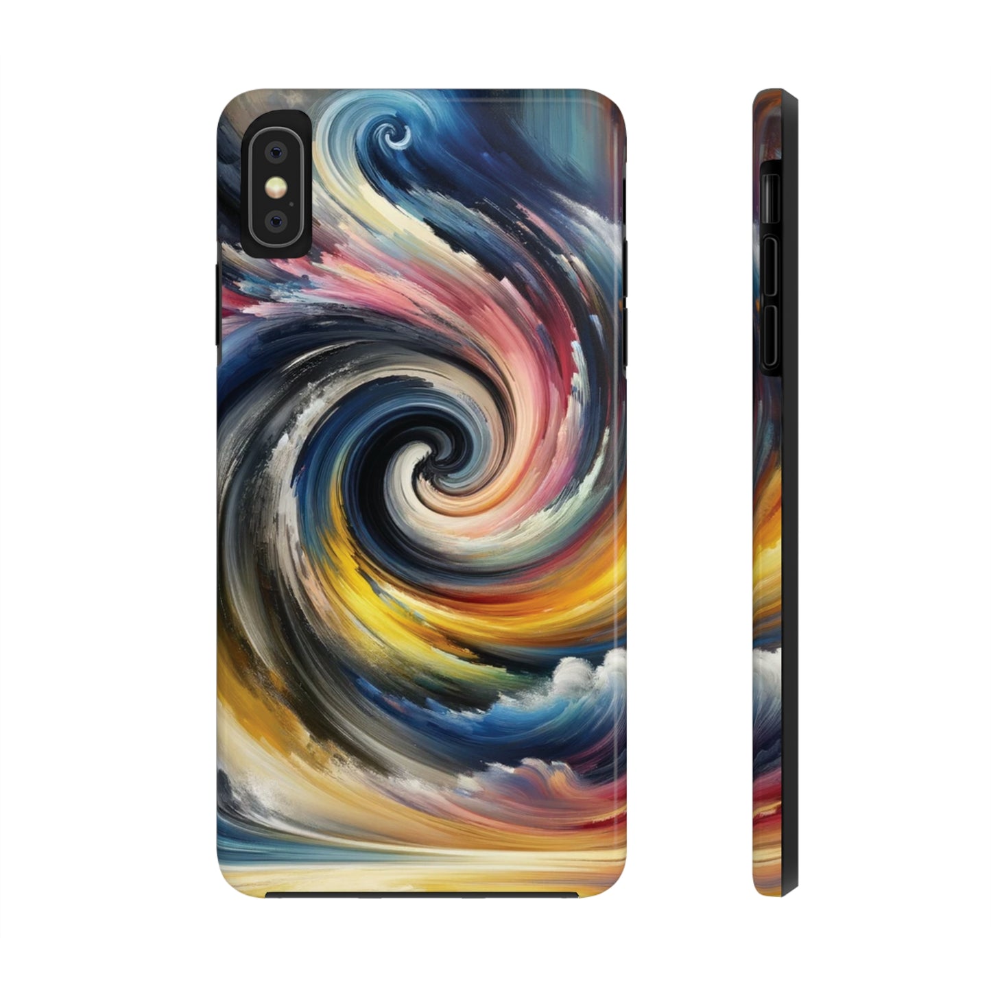 ToughDrop Apple iPhone Case Ft. Swirled Brush
