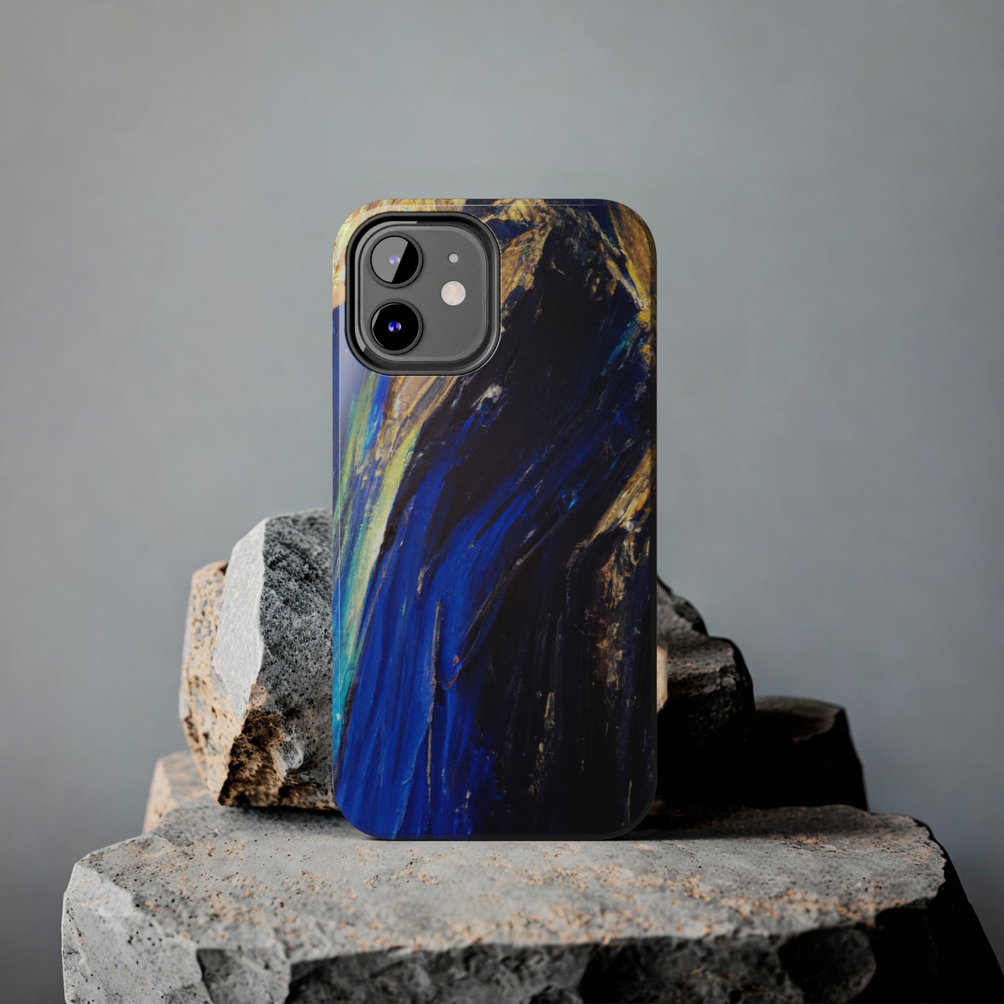 Tough Case-Mate iPhone Case Ft. Acrylic Blue Gold