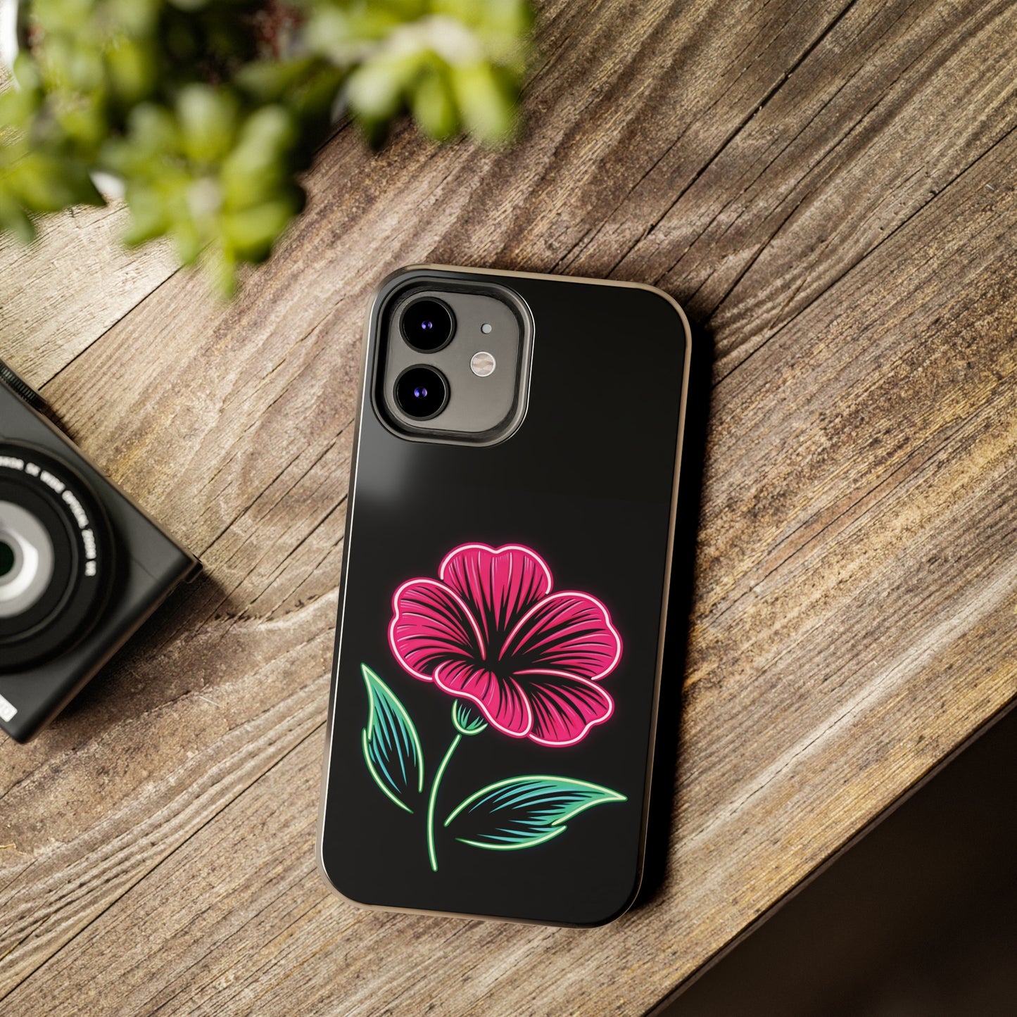 ToughDrop Apple iPhone Case Ft. Neon Bloom