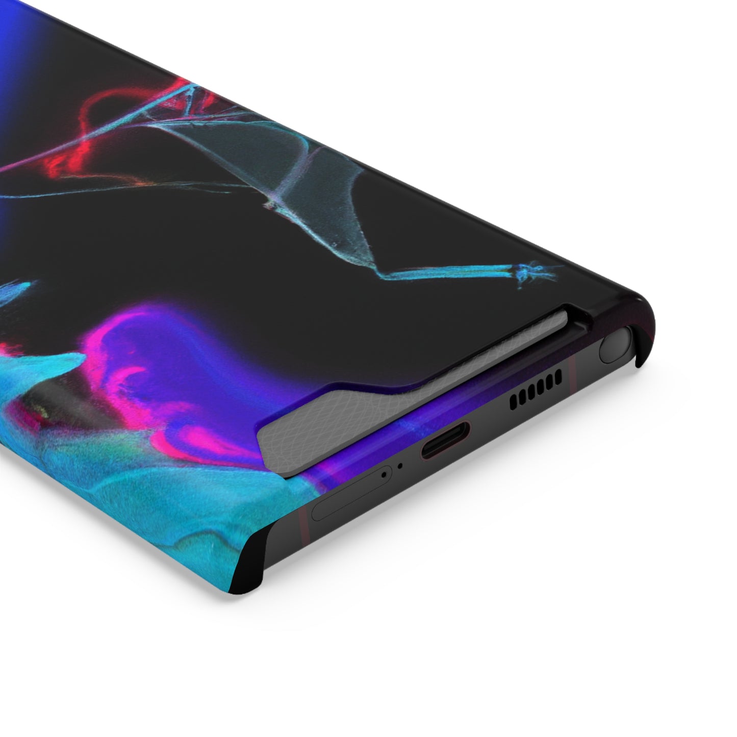 iPhone 13 and Samsung S21, S22 Cases with Card Holder Ft. Abstract Nova