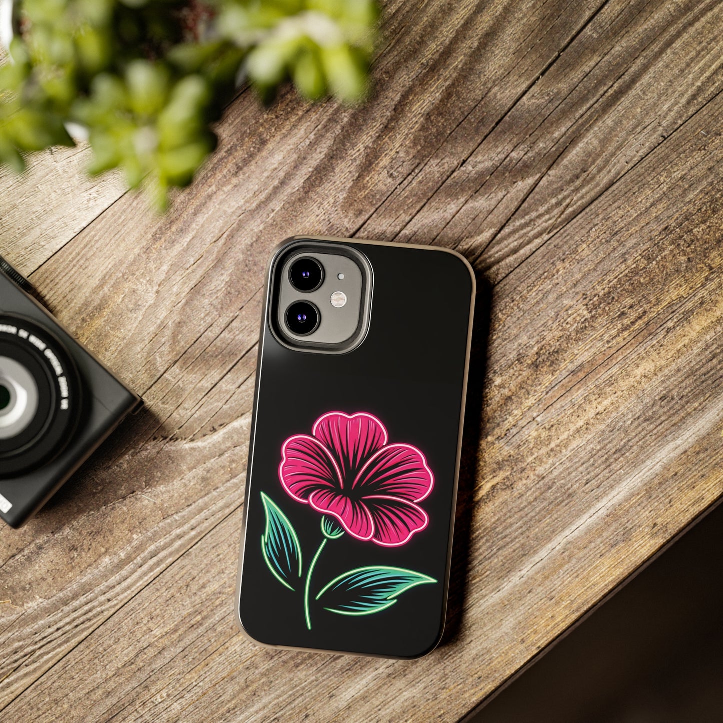 ToughDrop Apple iPhone Case Ft. Neon Bloom