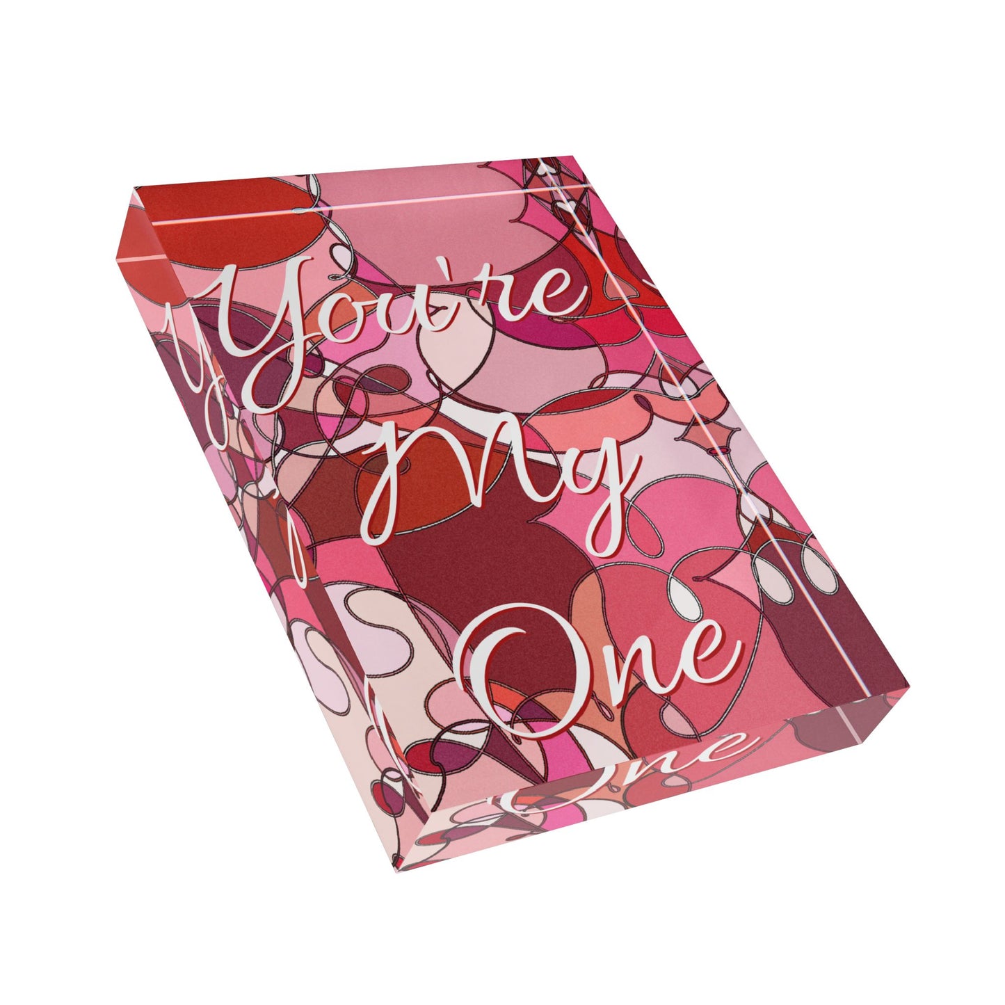 Pink Betweens Photo Block (You're My One)