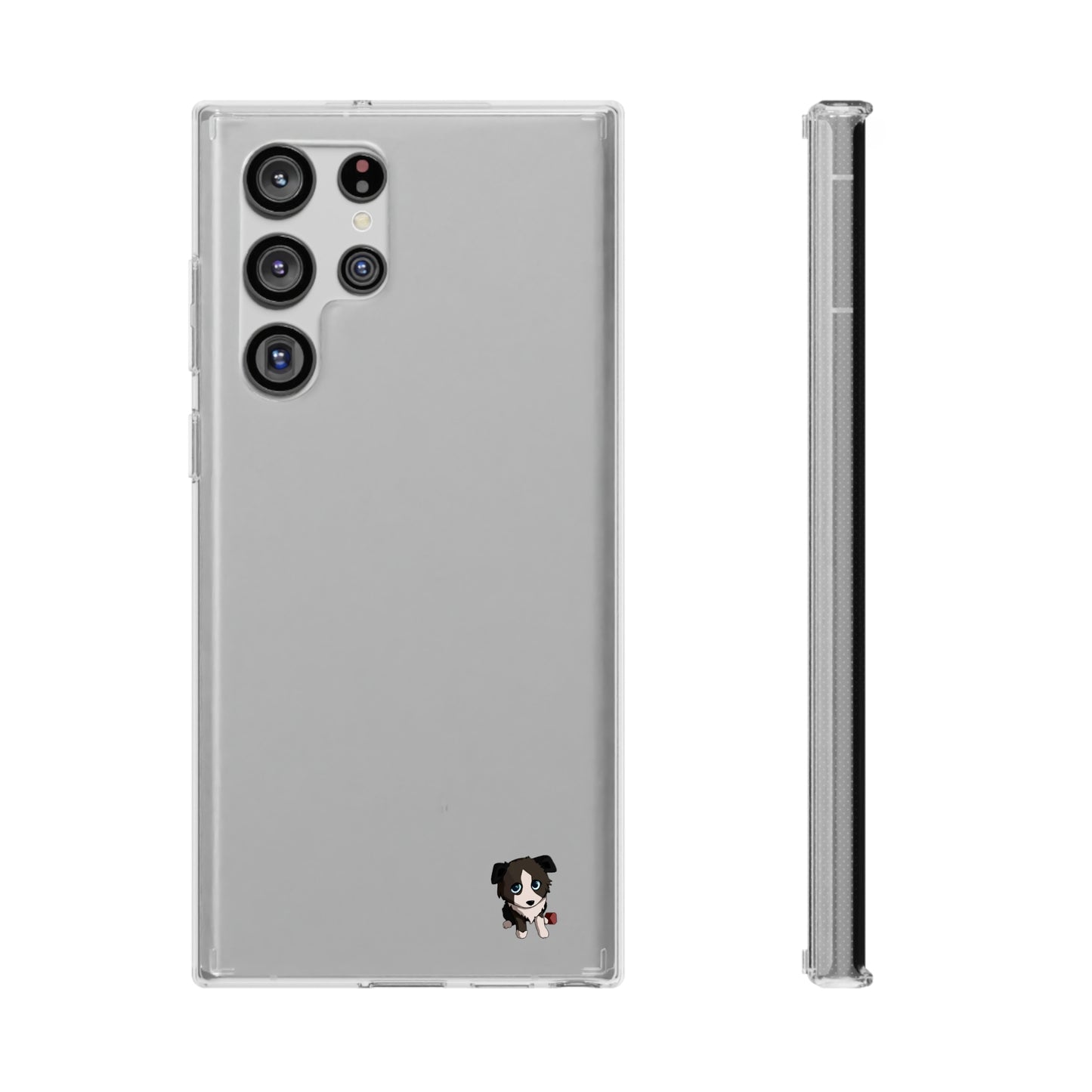 Clear iPhone and Android Cases Ft. Cute Puppy