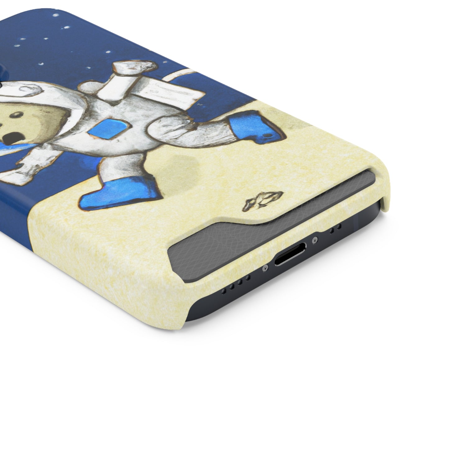 iPhone 13 and Samsung S21, S22 Cases with Card Holder Ft. Moon Doge