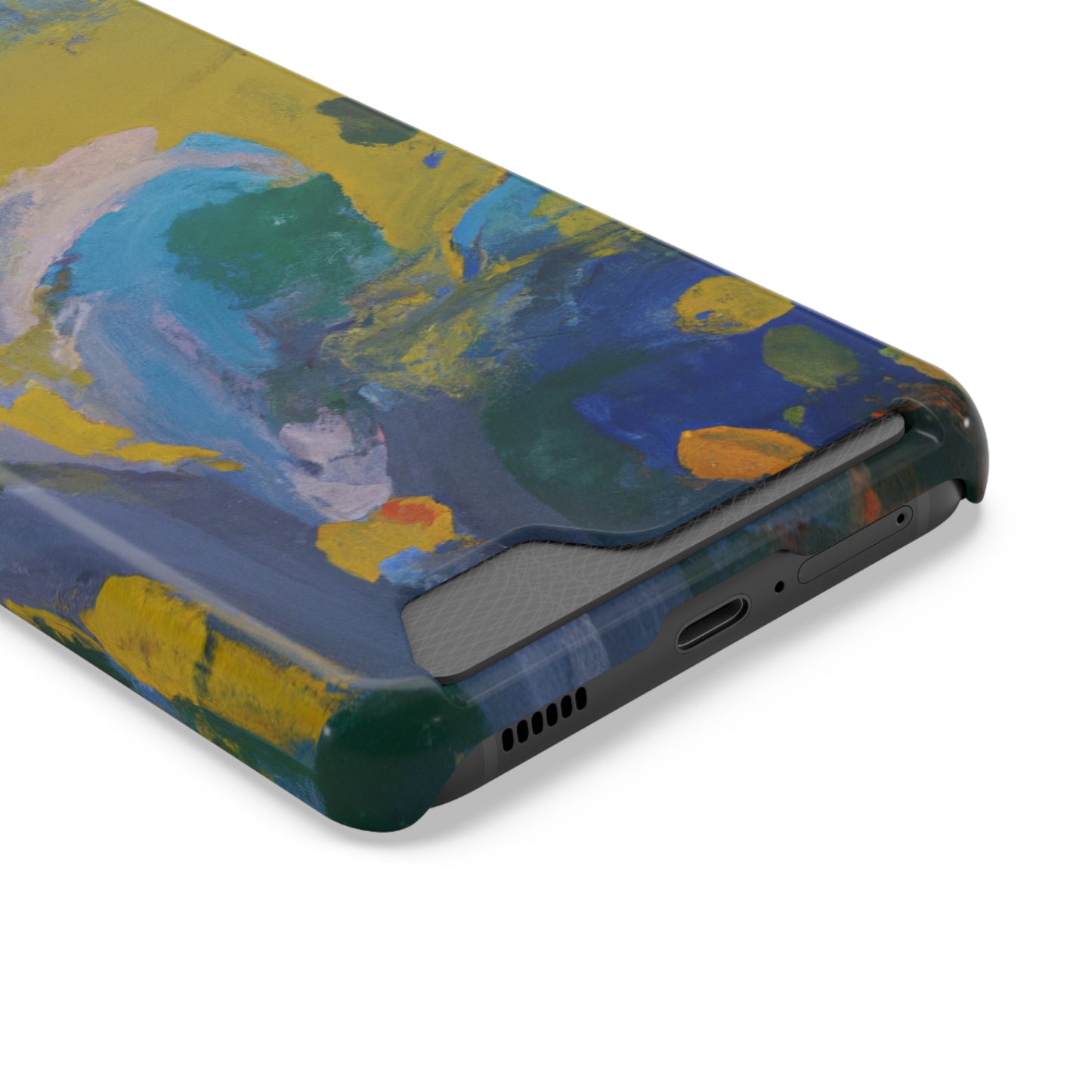 iPhone 13 and Samsung S21, S22 Cases with Card Holder Ft. Abstract Scoop