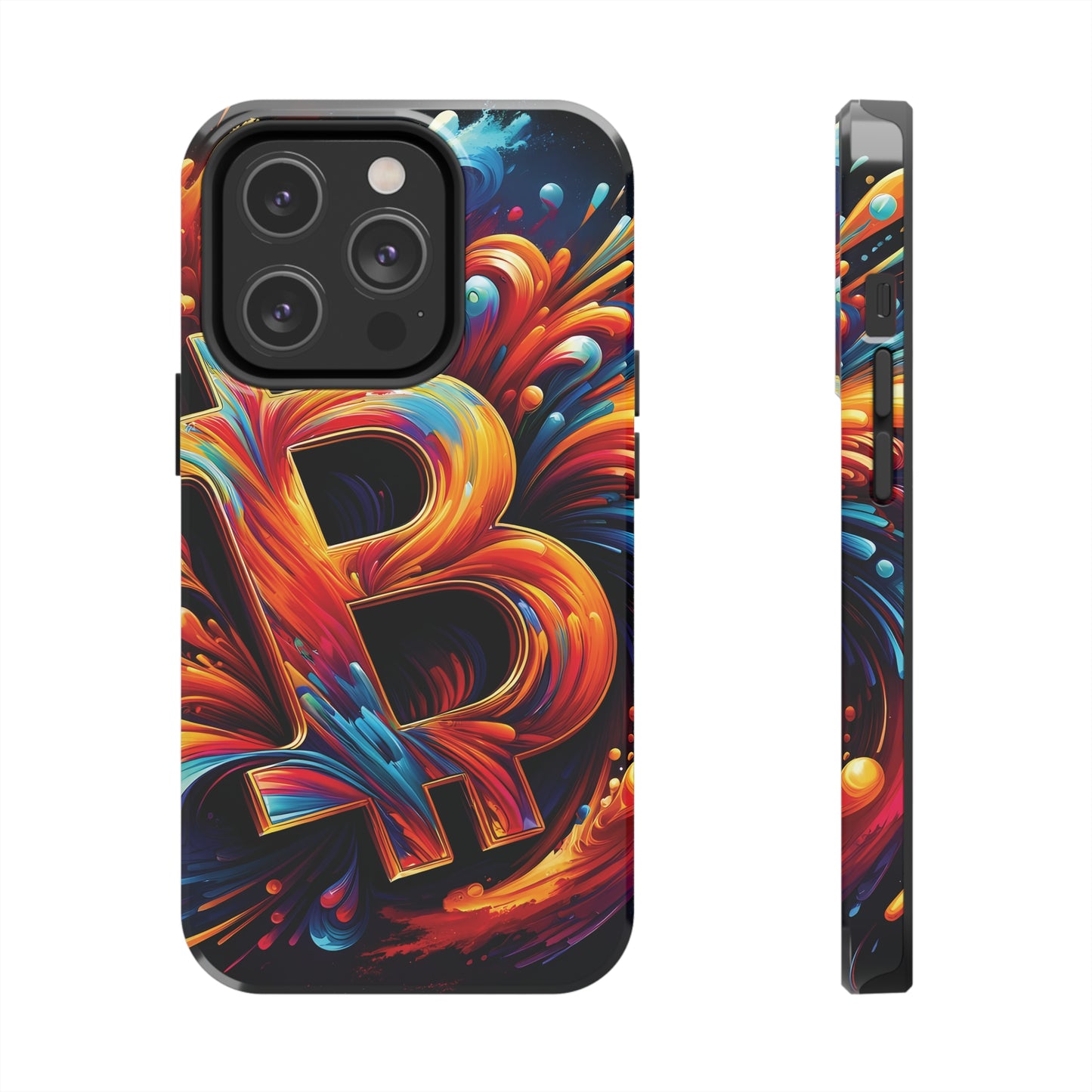 ToughDrop Apple iPhone Case Ft. Bitcoin Symbol Abstract