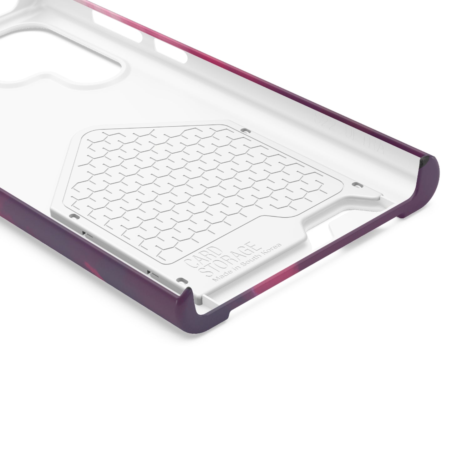 iPhone 13 and Samsung S21, S22 Cases with Card Holder Ft. Abstract Pink Sky