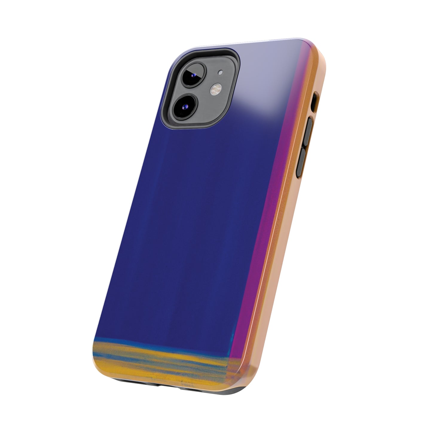 Strong Apple iPhone Case Ft. Minimal Framed Blue