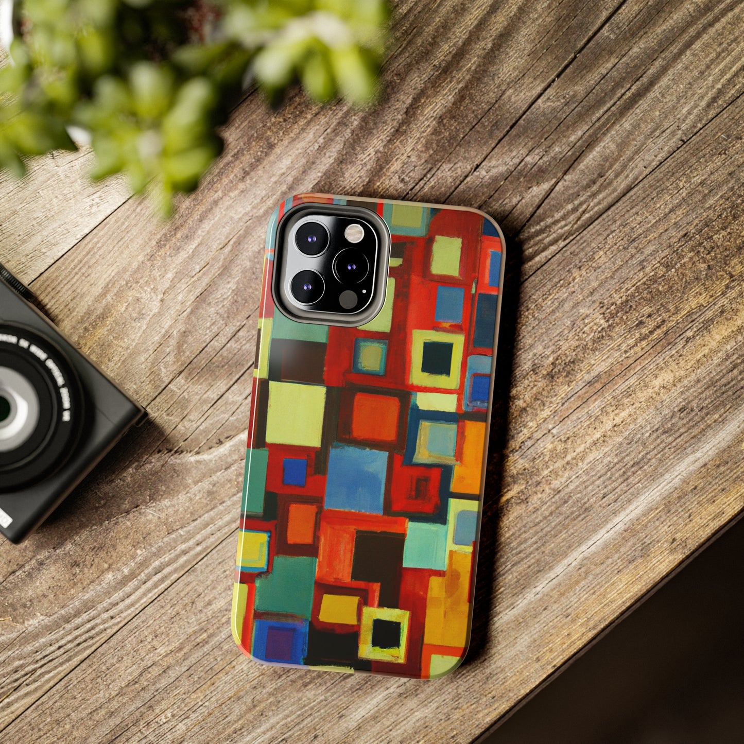 Tough Case-Mate iPhone Case Ft. Abstract Squares