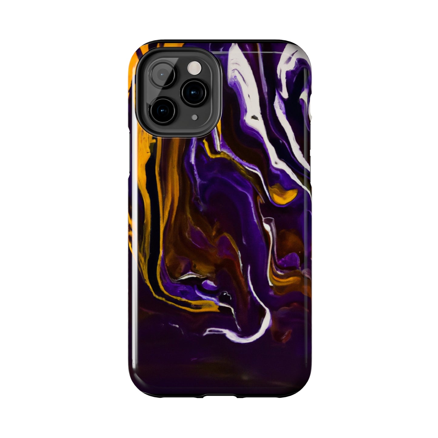 Tough Case-Mate iPhone Case Ft. Purple Tiger Stripes