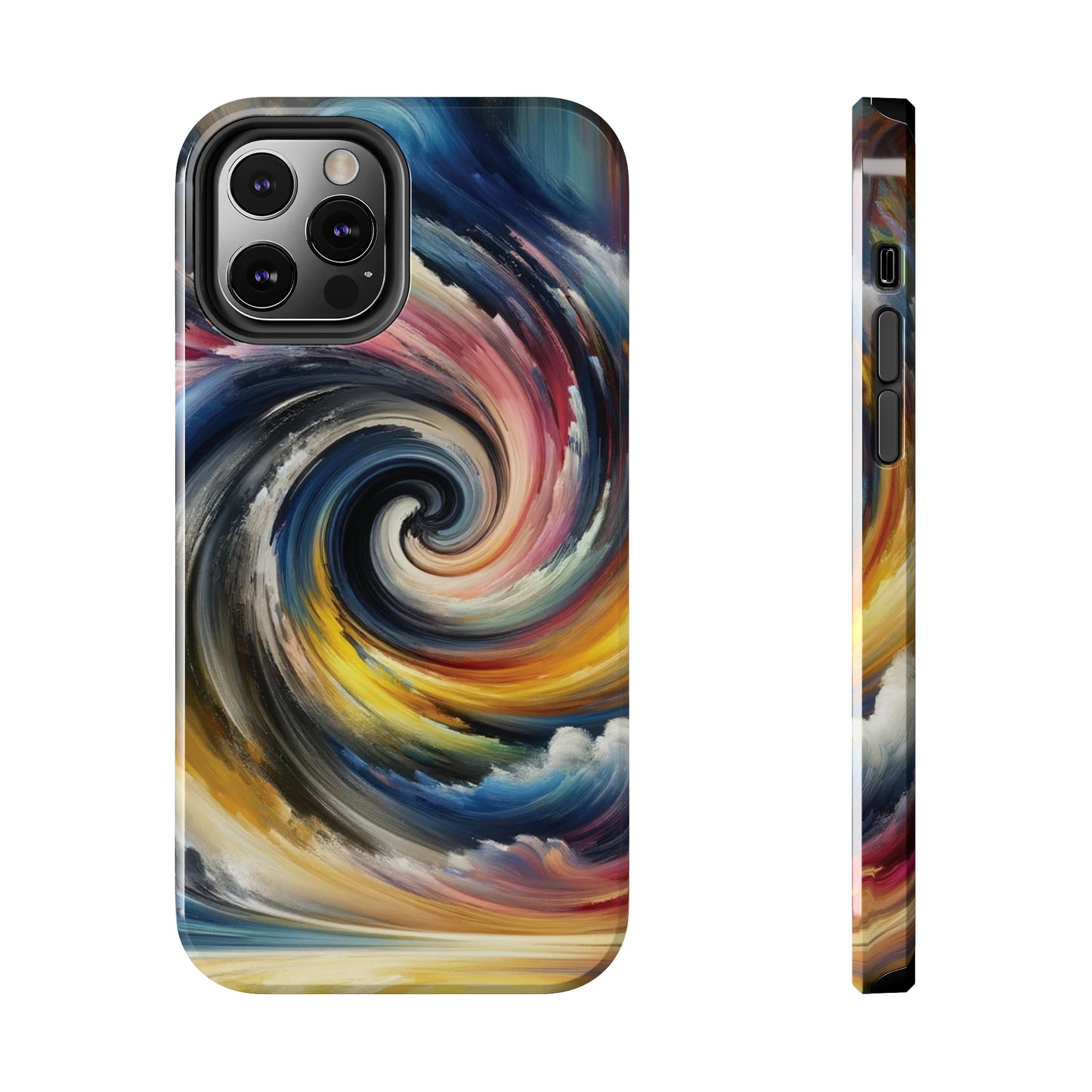 ToughDrop Apple iPhone Case Ft. Swirled Brush