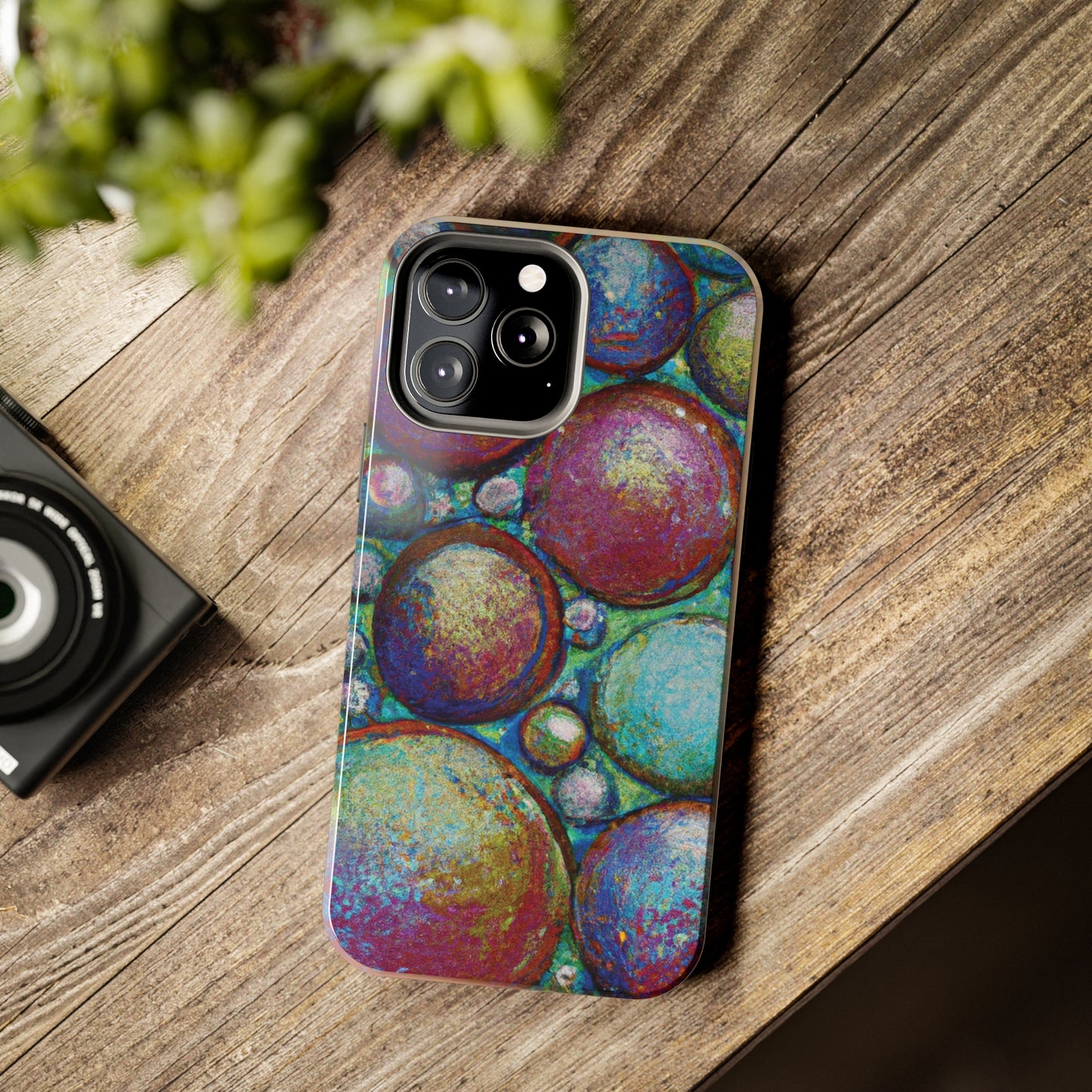 Tough Apple iPhone Cases Ft. Big Acrylic Bubbles