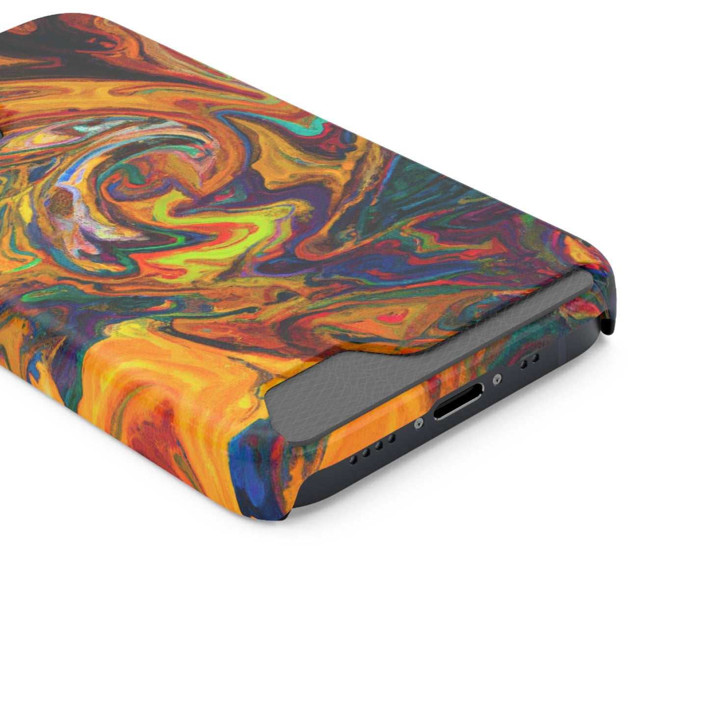 iPhone and Samsung Cases with Card Holder Ft. Abstract Spin