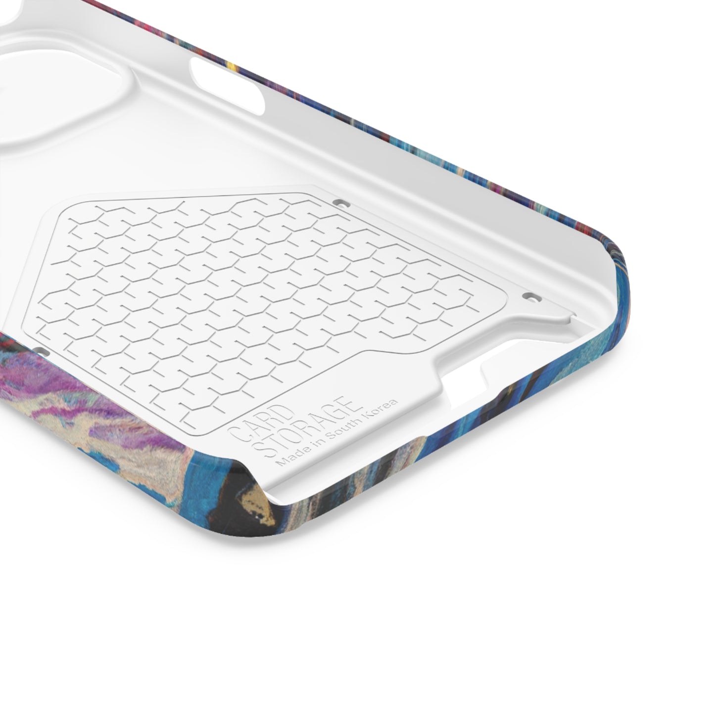 iPhone 13 and Samsung S21, S22 Cases with Card Holder Ft. Abstract Vortex