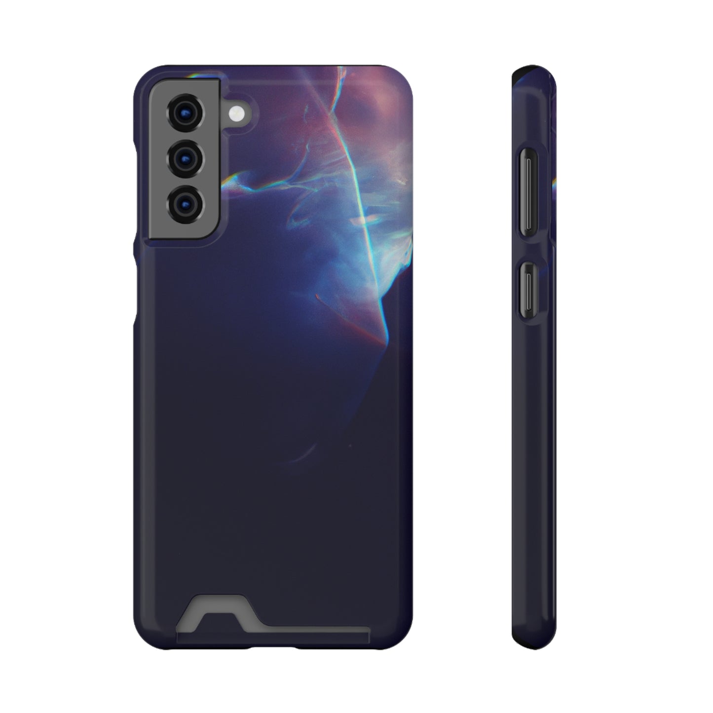 iPhone 13 and Samsung S21, S22 Cases with Card Holder Ft. Soft Lightning
