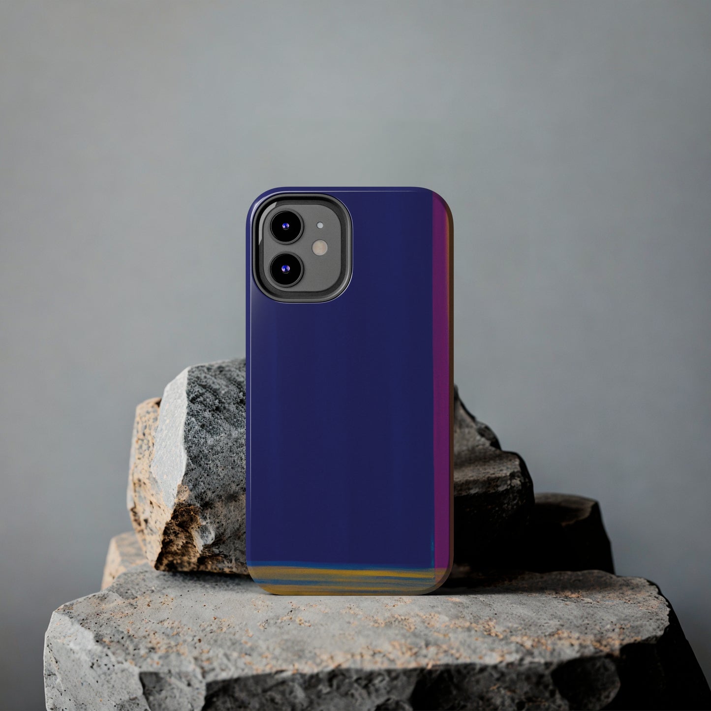 Strong Apple iPhone Case Ft. Minimal Framed Blue