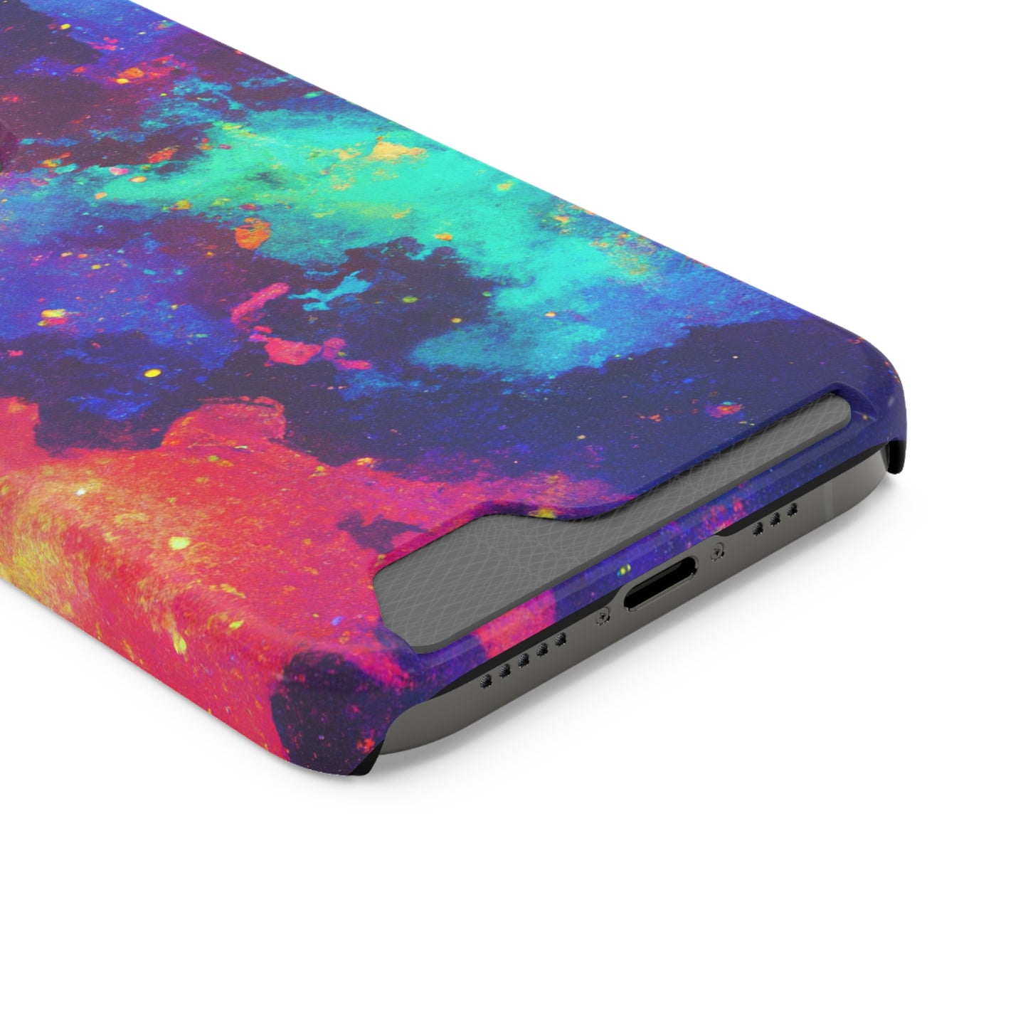 iPhone and Samsung Cases with Card Holder Ft. Abstract Space
