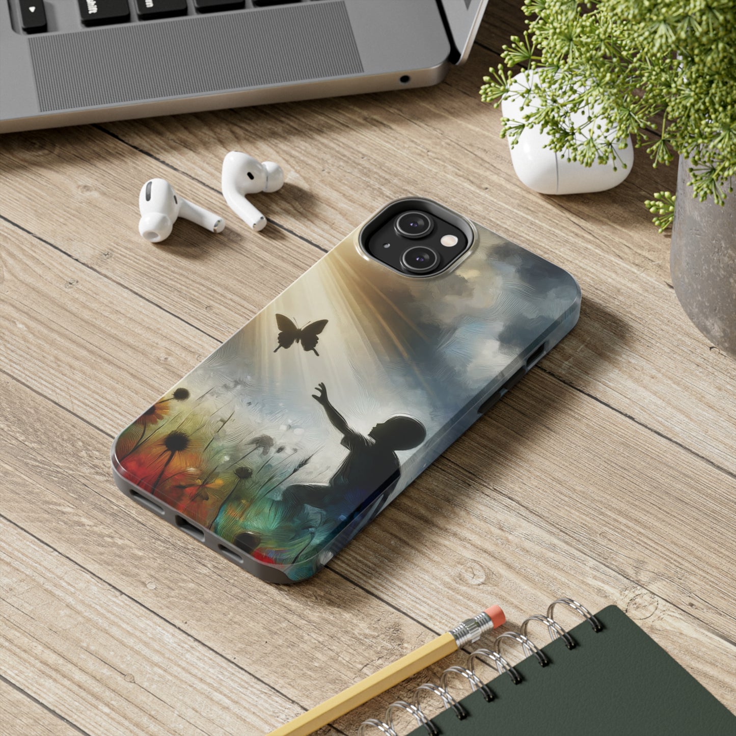 ToughDrop Apple iPhone Case Ft. Butterfly Shadow