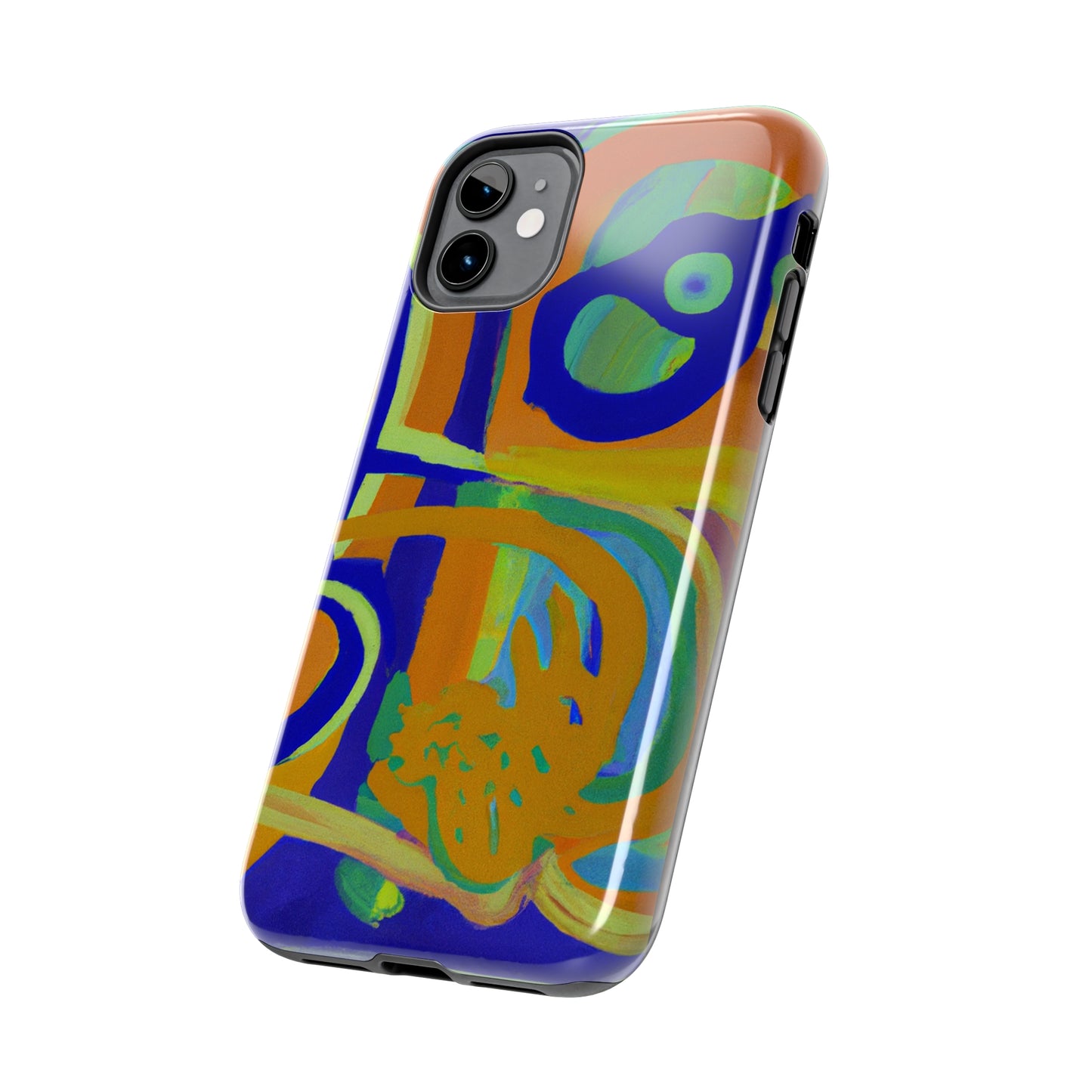 Tough Case-Mate iPhone Case Ft. Blue Orange Curves