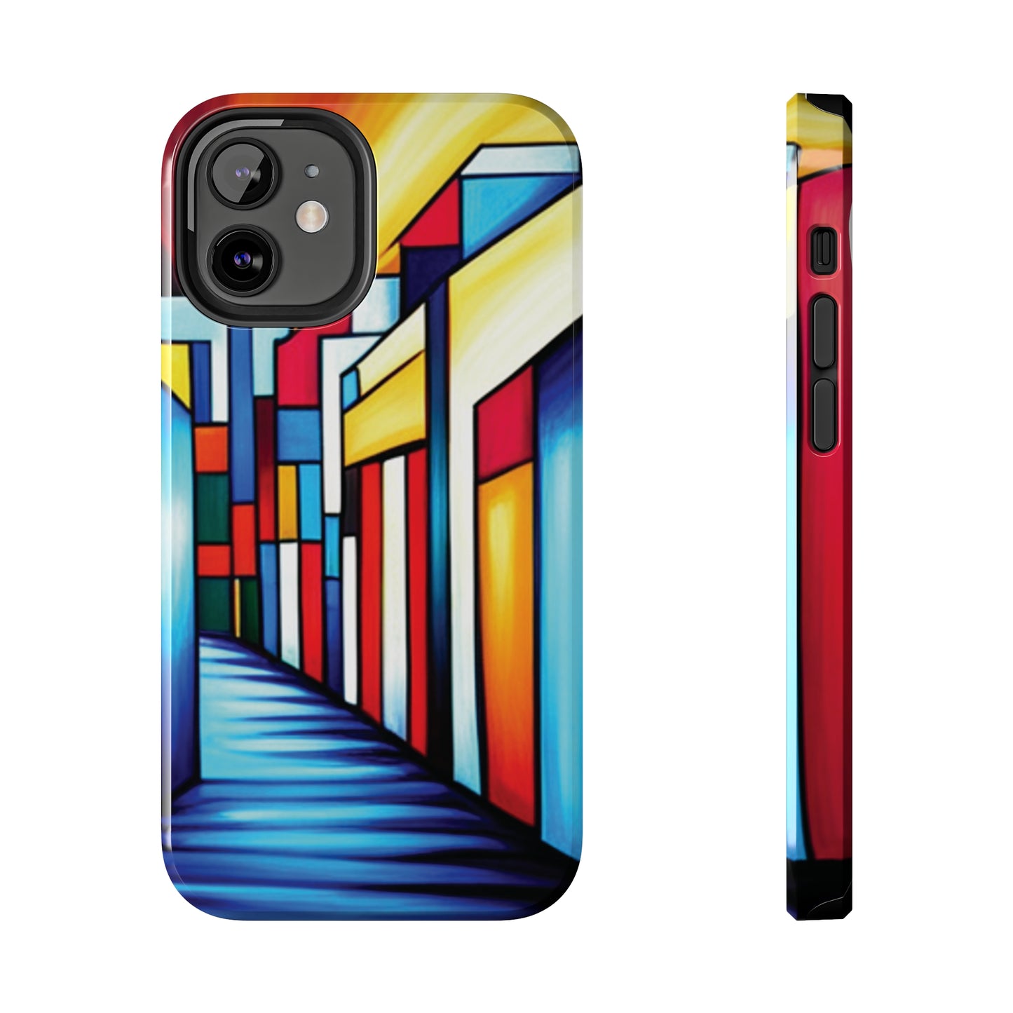 ToughDrop Apple iPhone Case Ft. Colorful Geometric Abstract Art