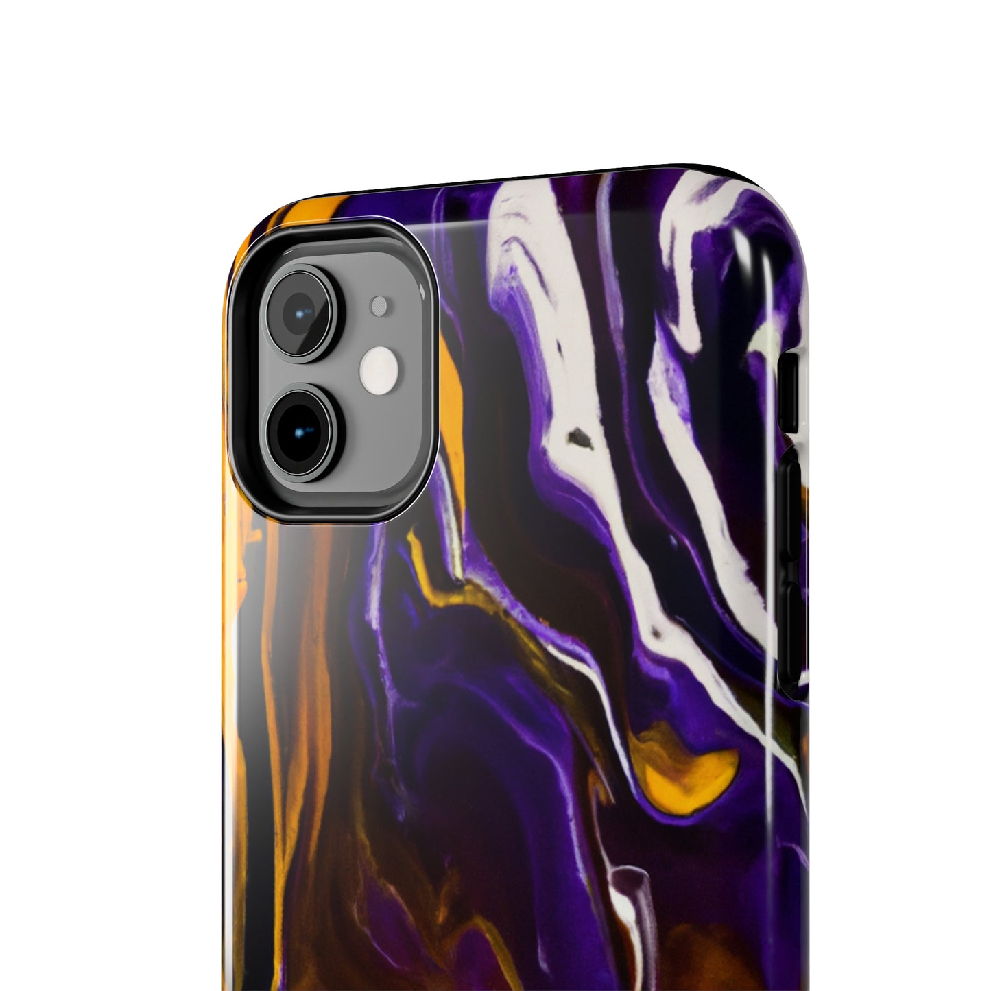 Tough Case-Mate iPhone Case Ft. Purple Tiger Stripes