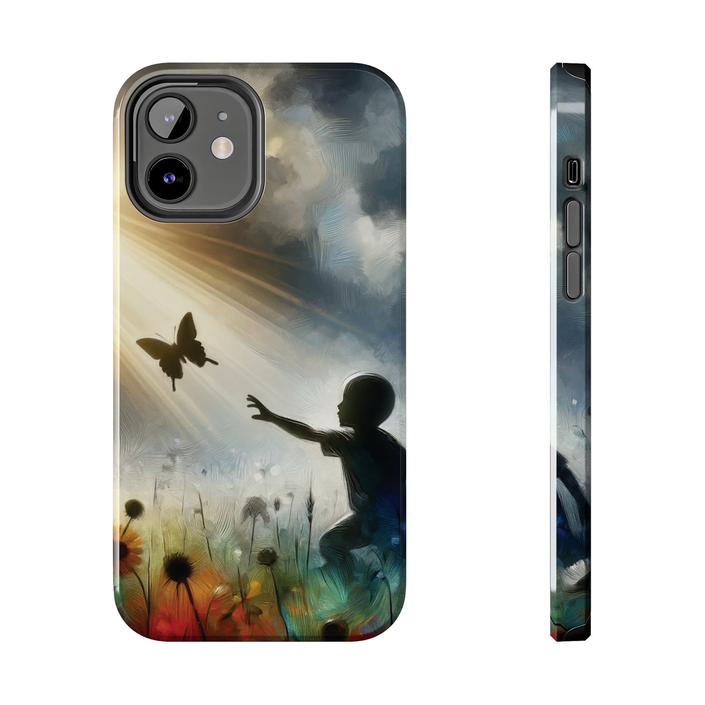 ToughDrop Apple iPhone Case Ft. Butterfly Shadow