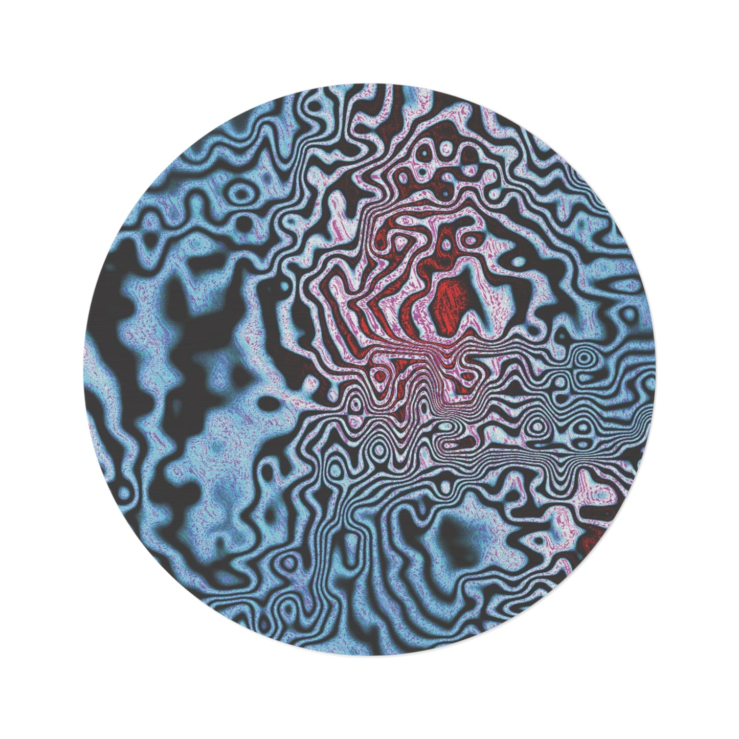 Malachite Opal Round Rug