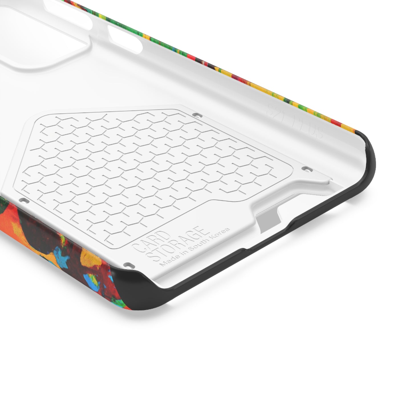 iPhone and Samsung Cases with Card Holder Ft. Abstract Tropical