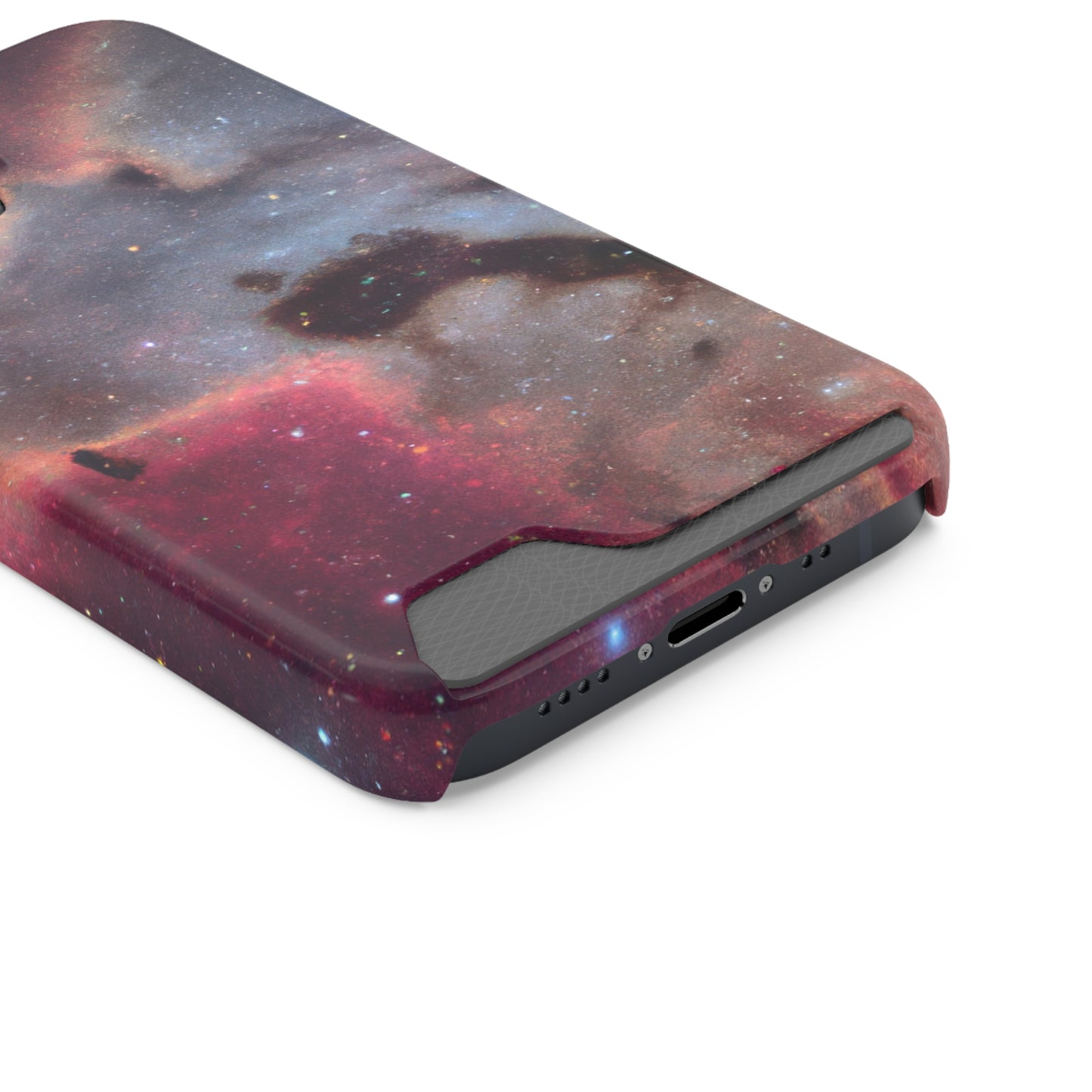 iPhone 13 and Samsung S21, S22 Cases with Card Holder Ft. Nebula