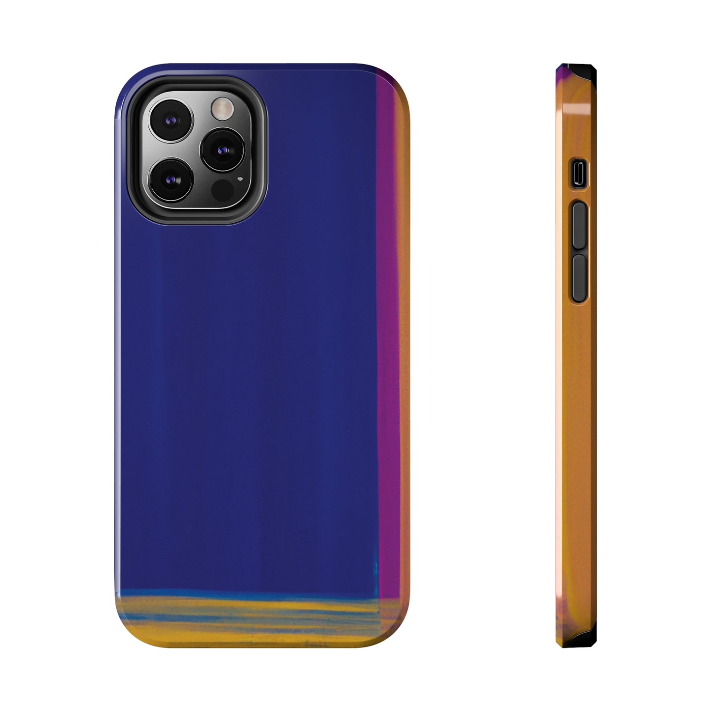 Strong Apple iPhone Case Ft. Minimal Framed Blue